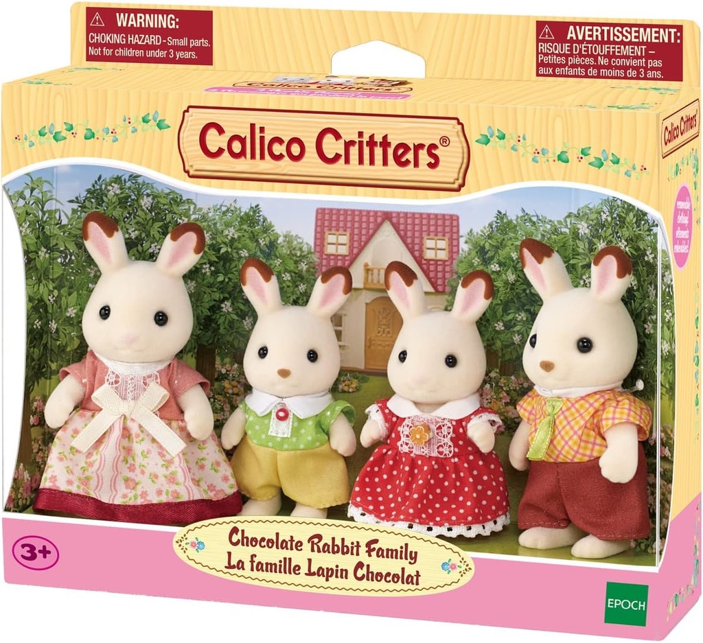Calico Critters - Família Coelho Chocolate